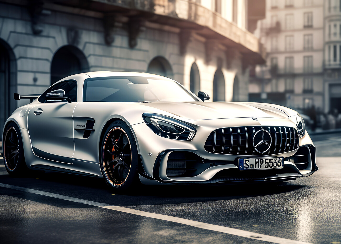 Wall Art Print Mercedes AMG GTR Car Poster, Gifts & Merchandise