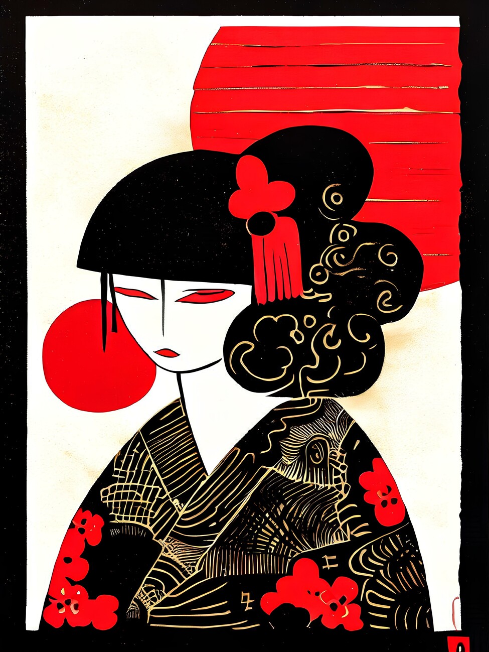 Traditional Japanese Woman. by Lnescuh on DeviantArt