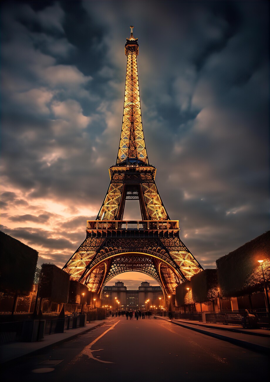 Paris - Eiffel Tower at Night | Posters, Art Prints, Wall Murals | +250 ...