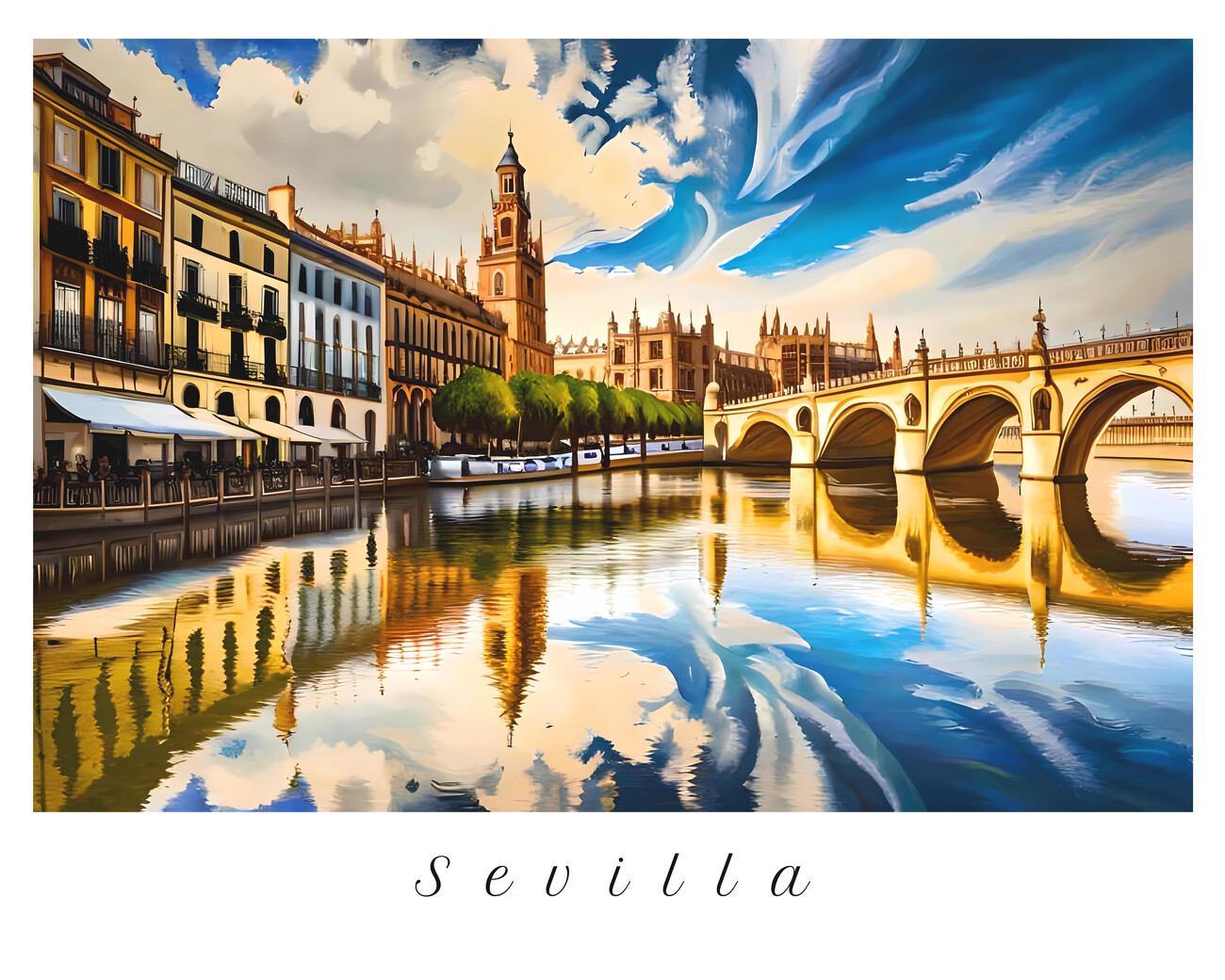 Láminas decorativas para enmarcar, SEVILLA - City of Seville / Spain :  Colored Passion