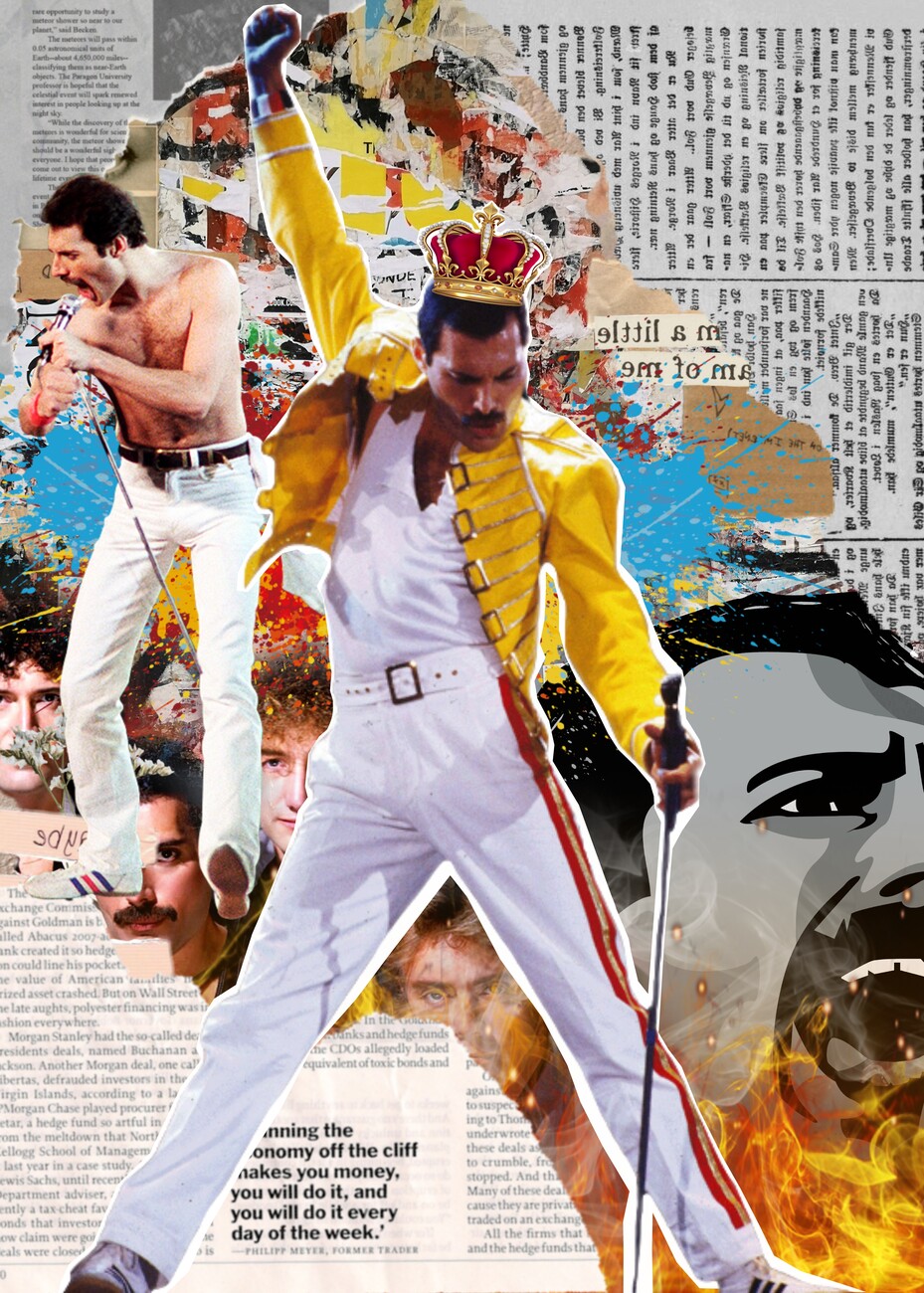Wall Art Print Freddie Mercury, Gifts & Merchandise