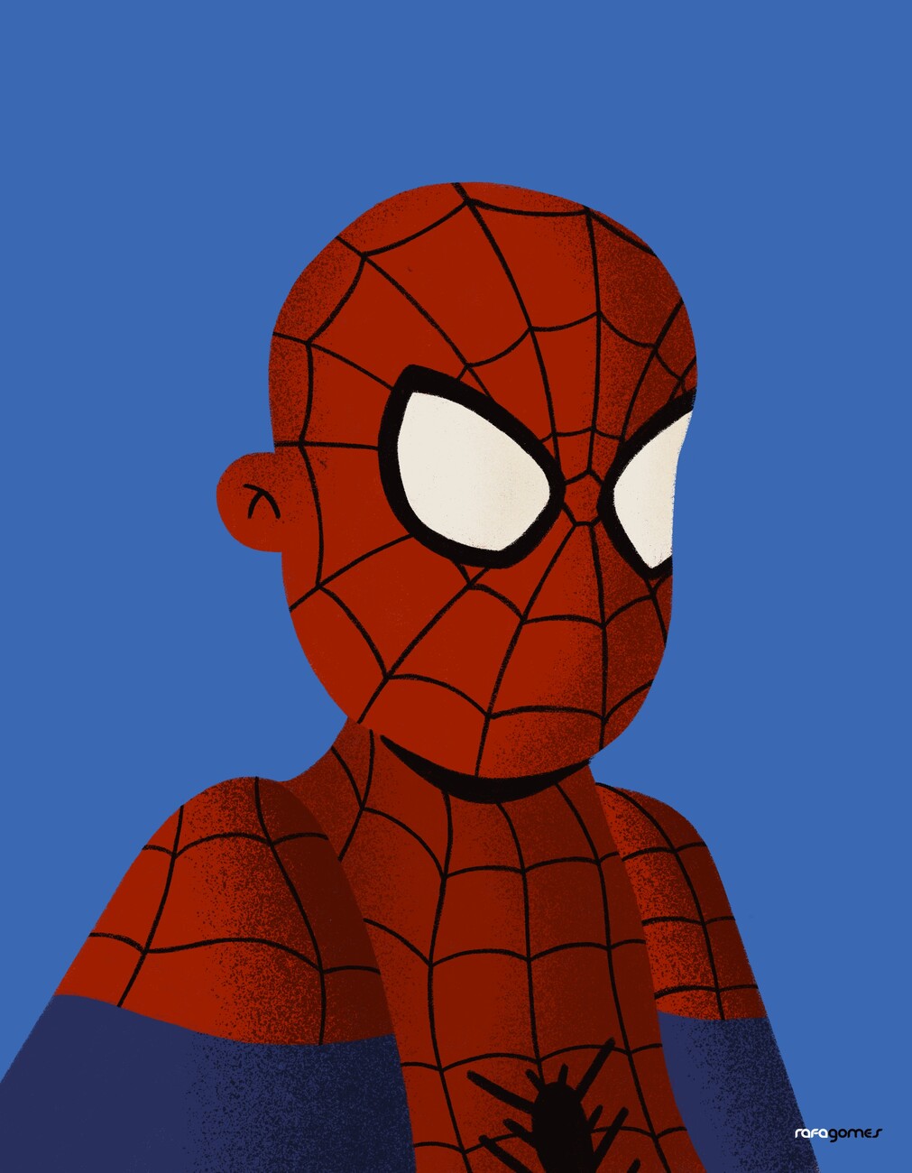 Poster spiderman de profile effet peinture - Spider Shop