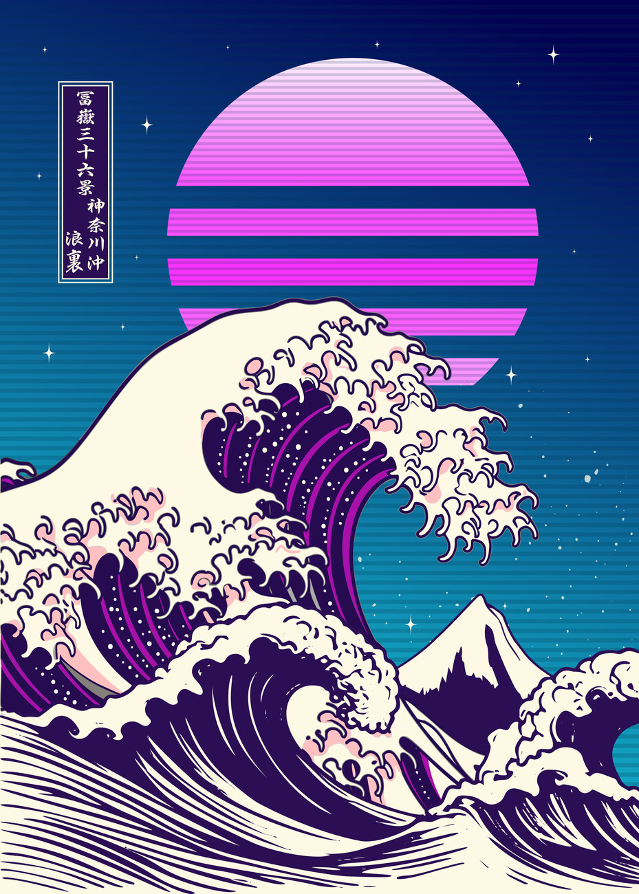 the great wave off kanagawa wallpaper