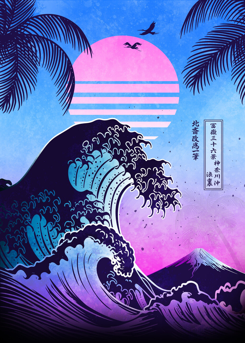 the great wave off kanagawa wallpaper