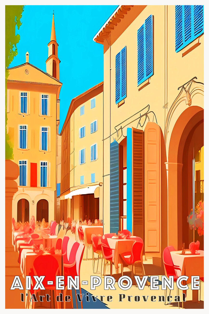 Wall Art Print, Aix-en-Provence, France: The Provençal Art of Living