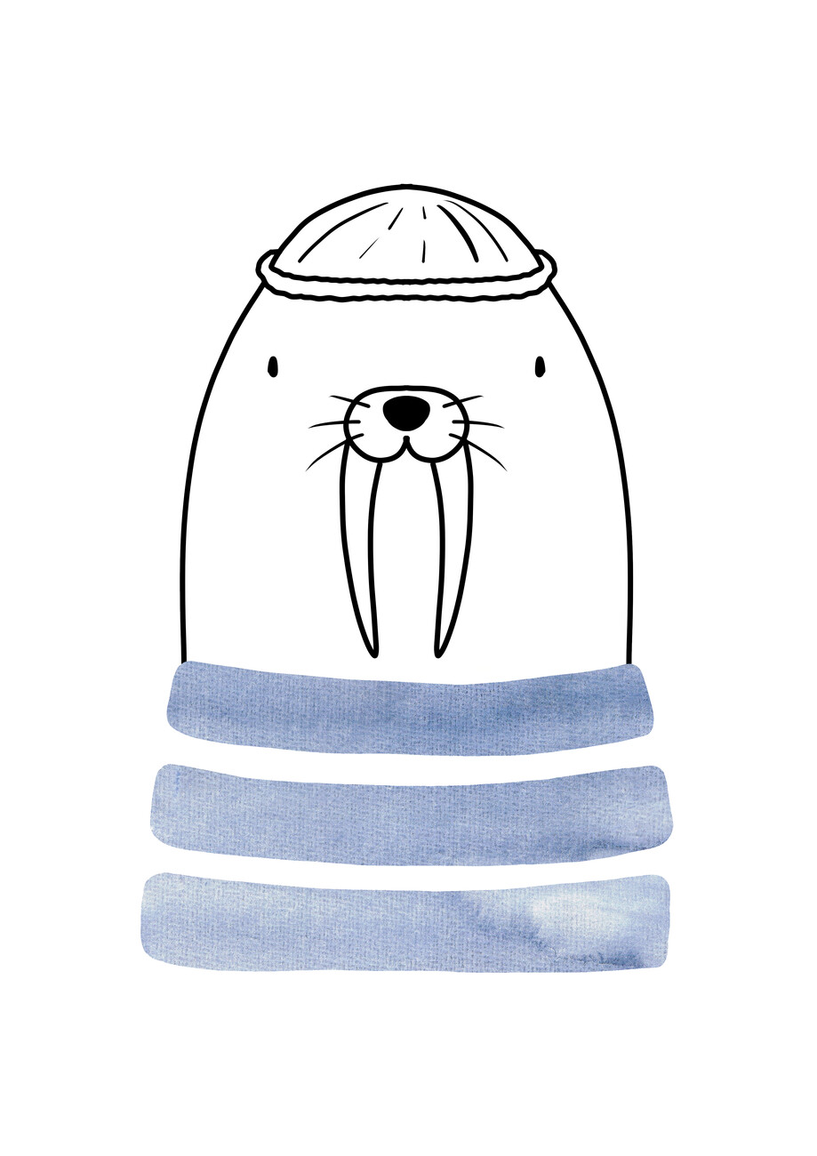 Ilustrace Sailor walrus