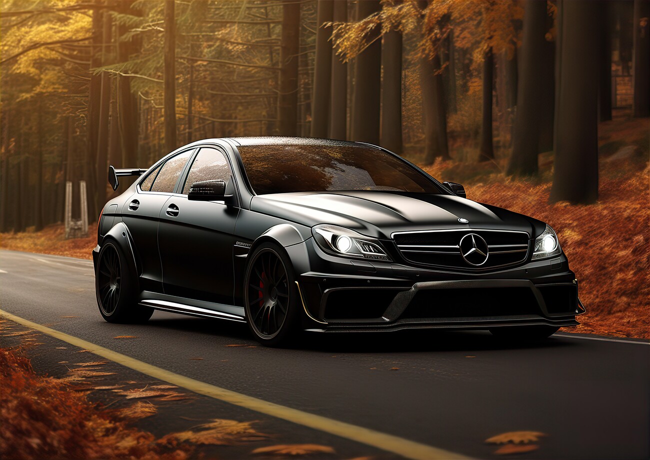 Impression d'art Mercedes Car C63