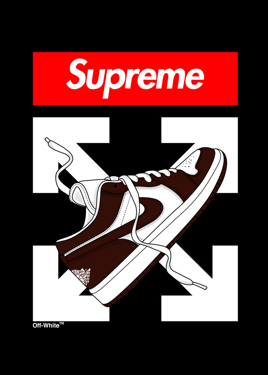 Wall Art Print Supreme x jordan, Gifts & Merchandise