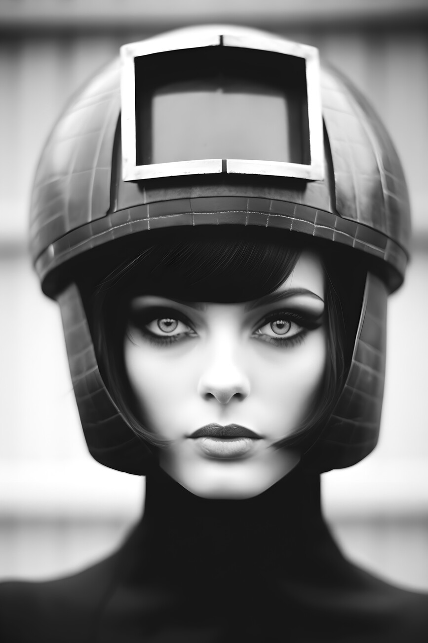 Futuristic Space Age Fashion Concept Poster for Sale by