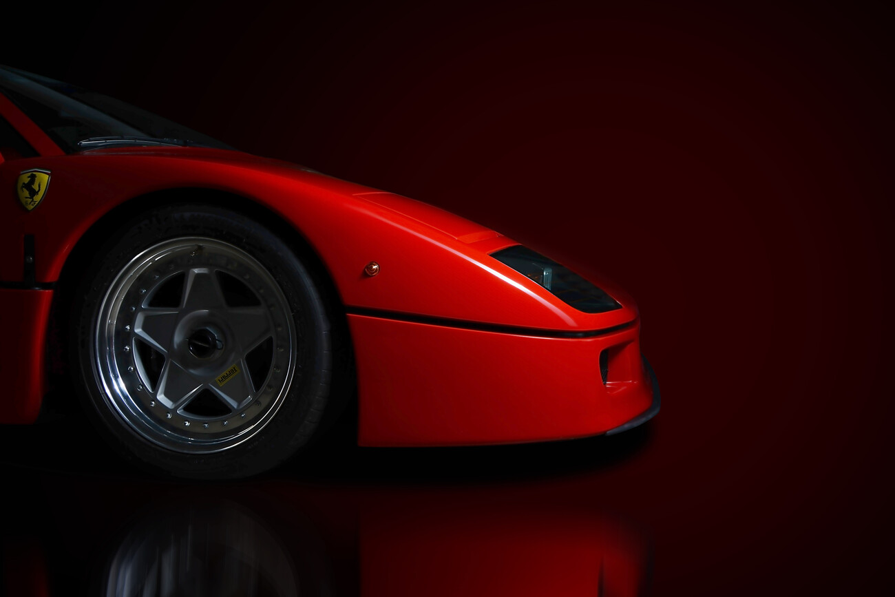 Ferrari F40 Front Side Shot  Posters, Impressions artistiques, Décoration  murale