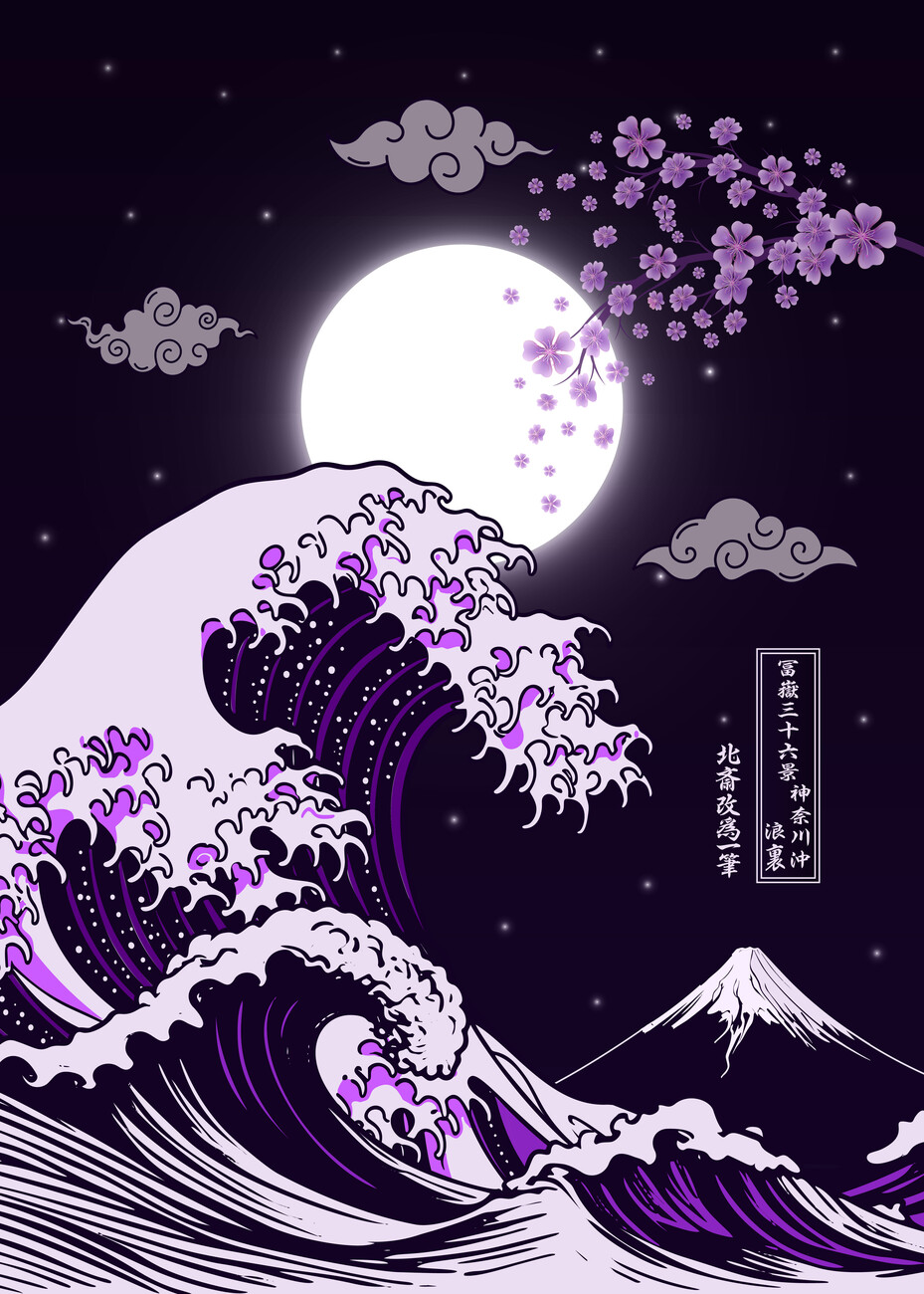 the great wave off kanagawa wallpaper