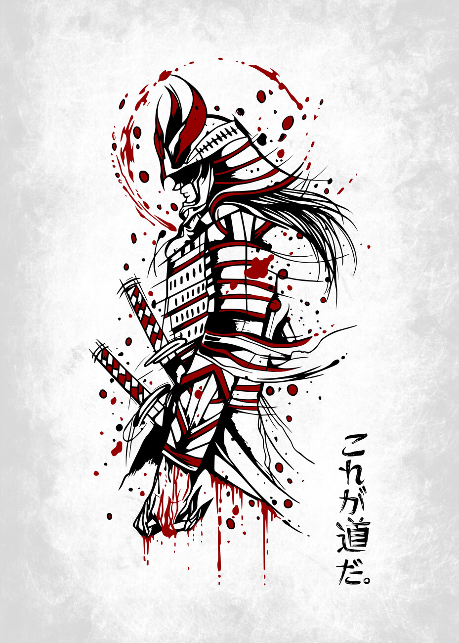 demon samurai tattoo