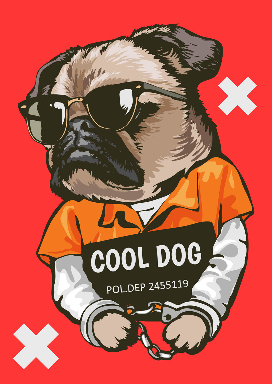 Wall Art Print | Cool Dog | Abposters.com