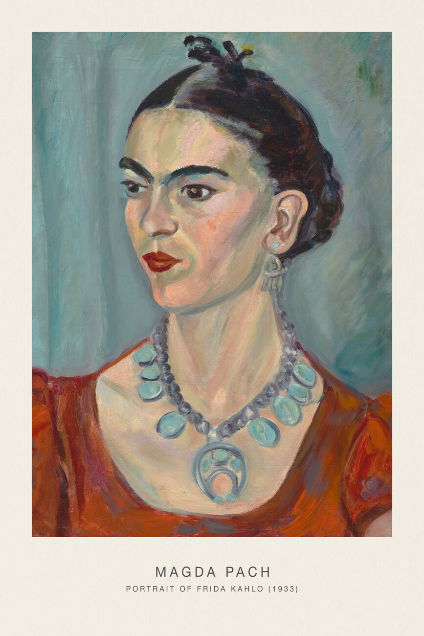 Art Poster Frida Kahlo - Vintage Portrait