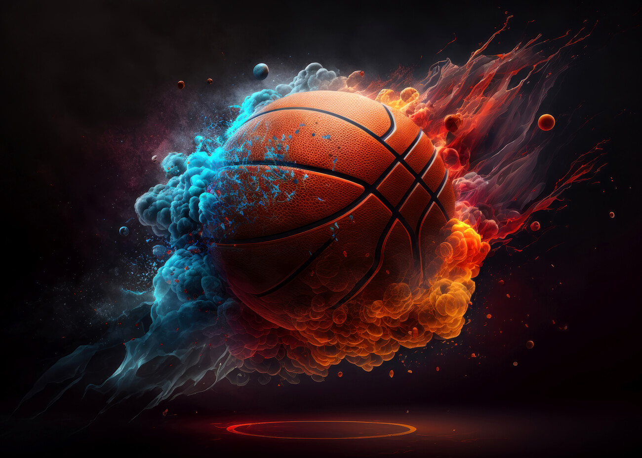 Wall Art Print Basketball, Gifts & Merchandise