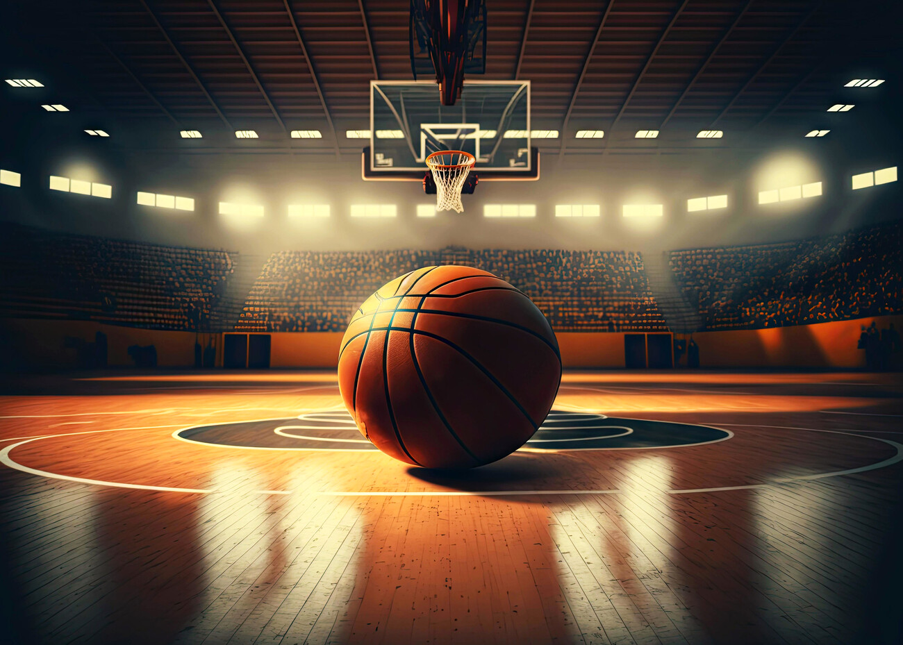 Basketball court Wall Mural Wallpaper