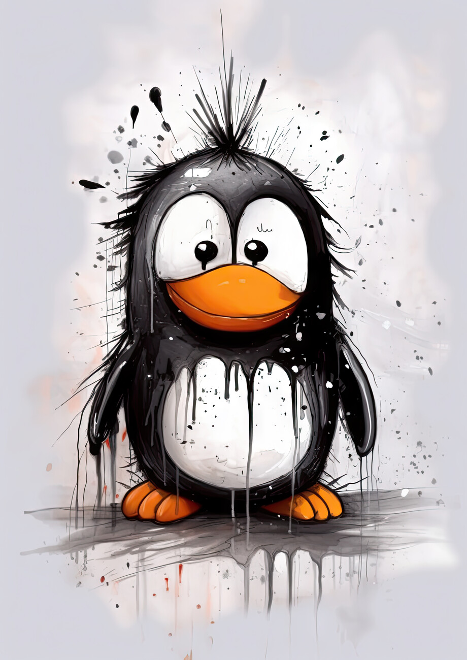 Illustration Doofus Penguin