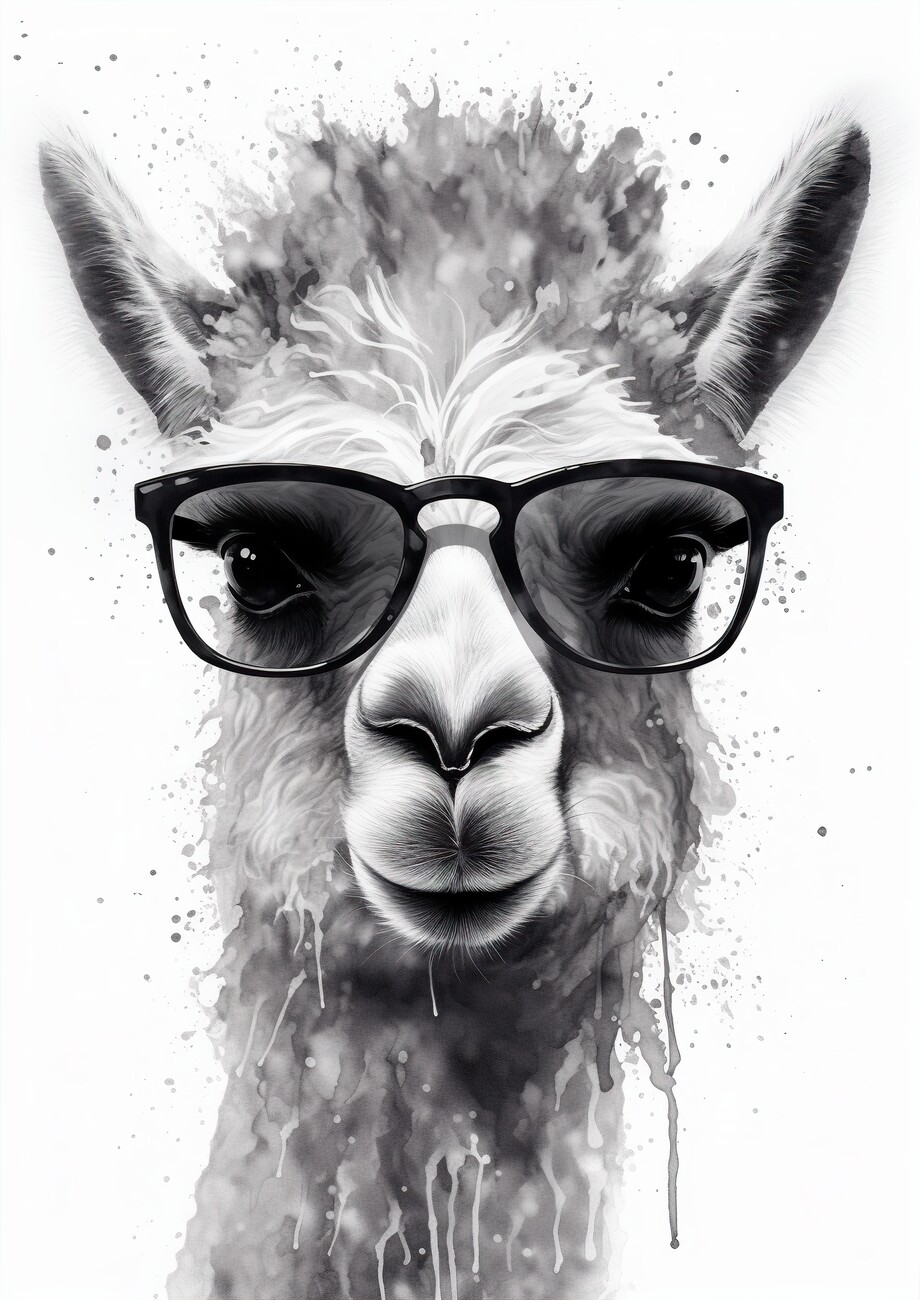 Wall Art Print Alpaka Lama Animal Europosters