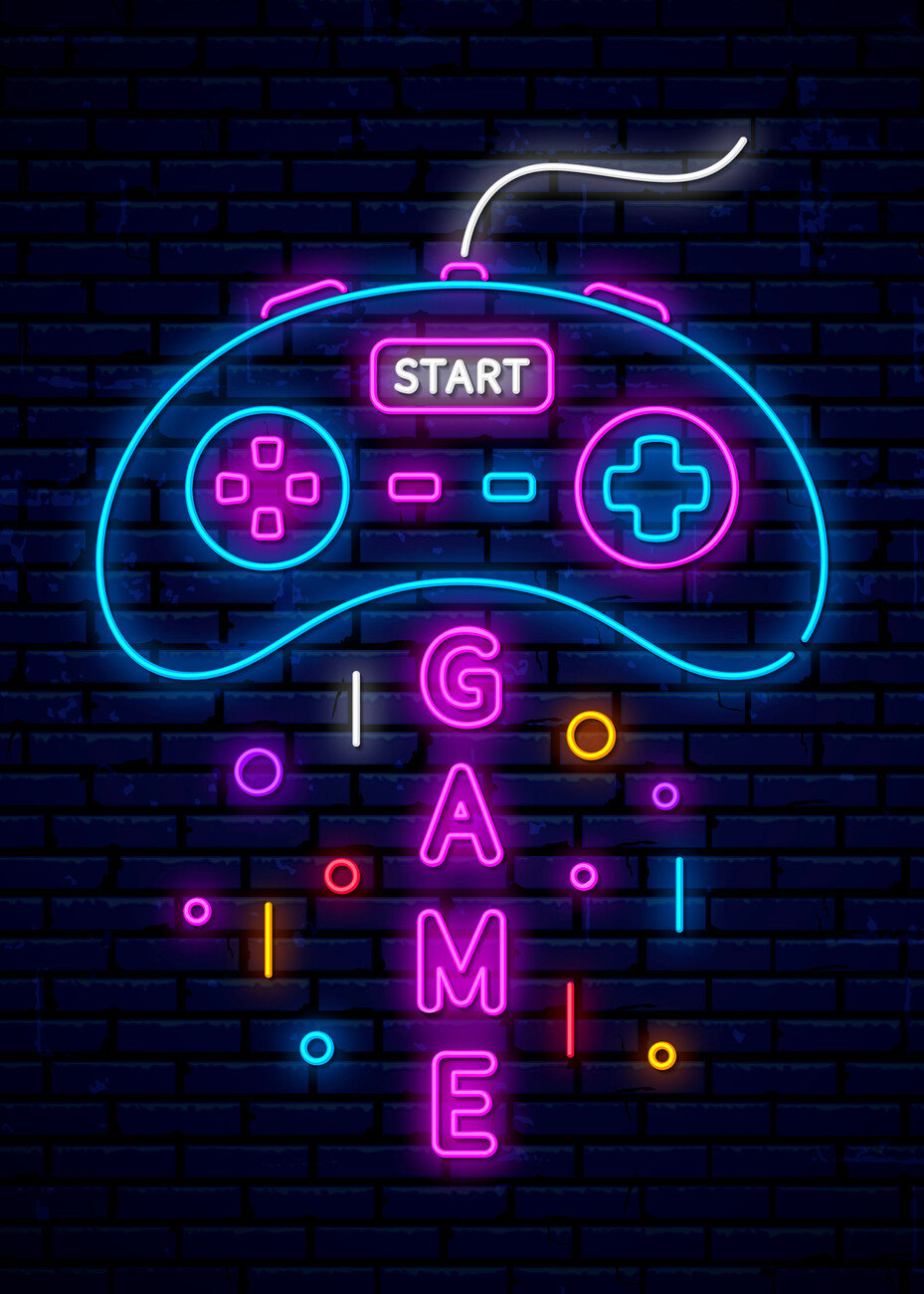 Illustration retro Gaming Controller