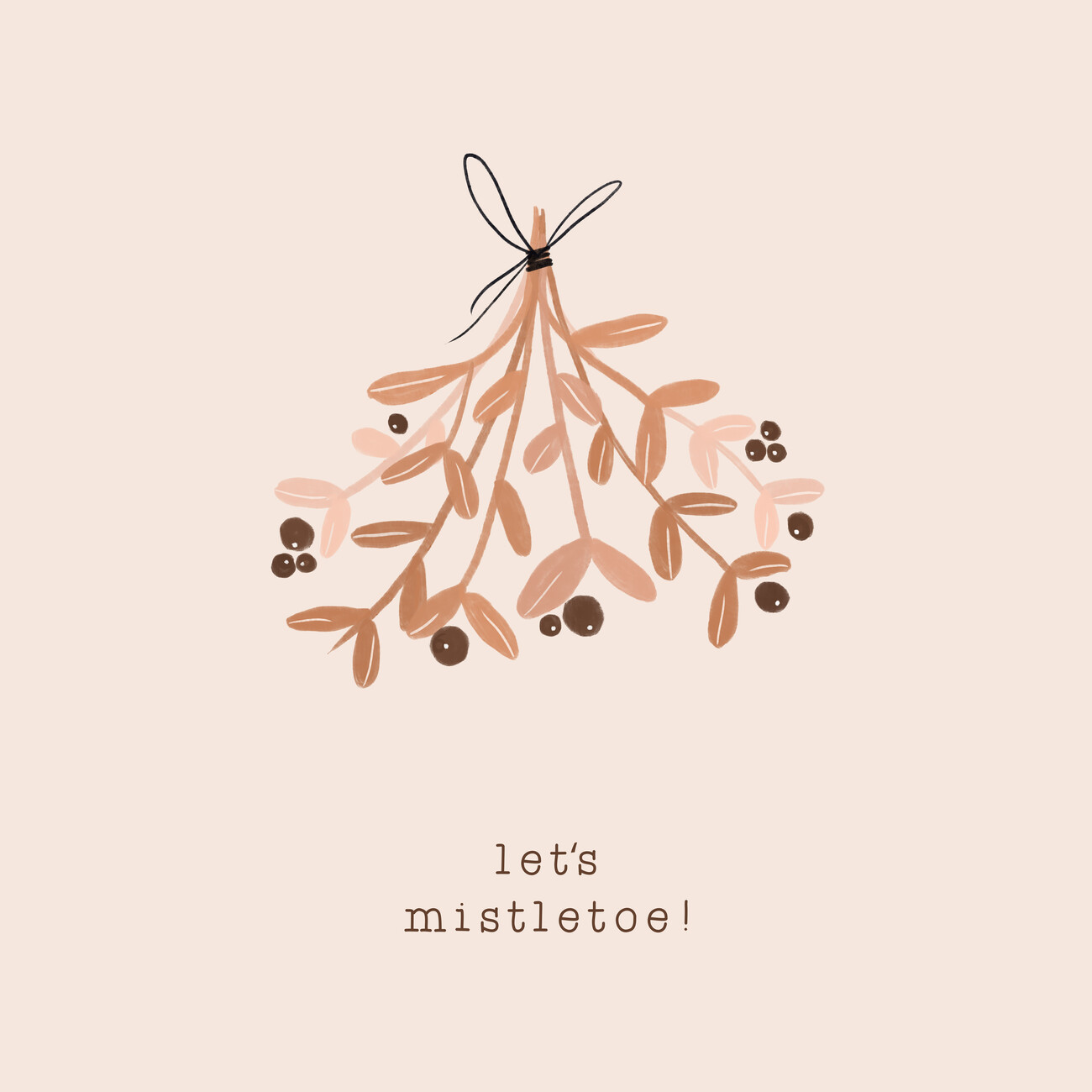 Free Duotone Mistletoe Christmas Mobile Wallpaper templates