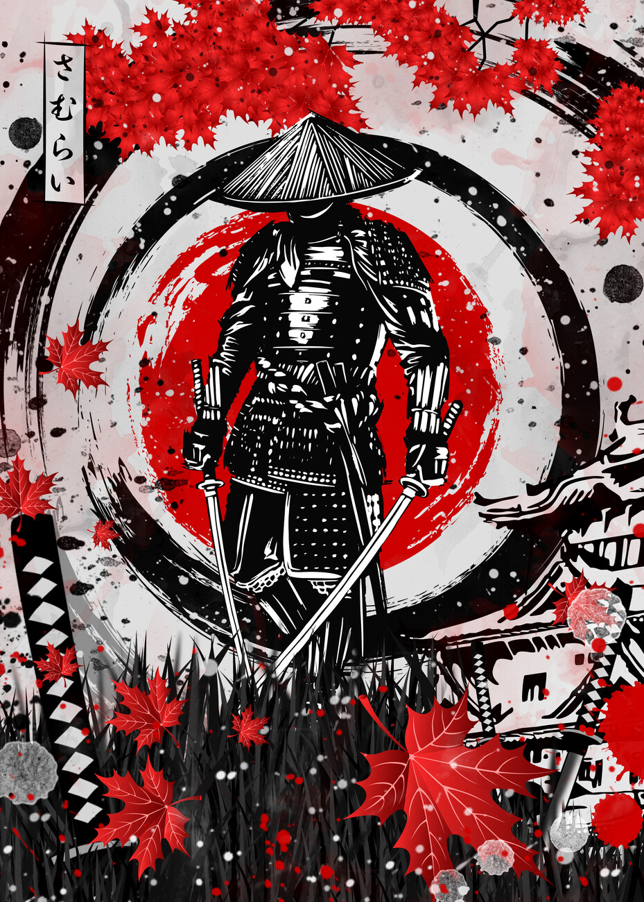 Art Poster Samurai Japan