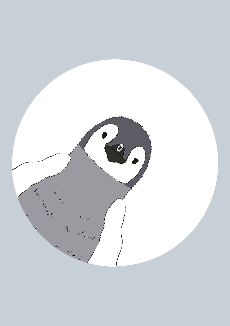 Ilustrace Penguin peek a boo