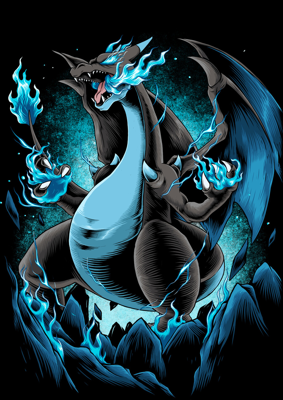 Illustration Mega Charizard X