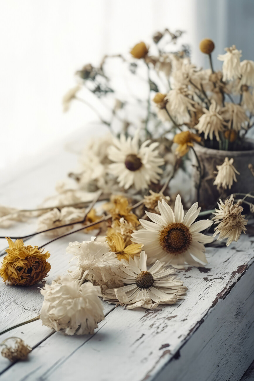 Art Photography Dry Flowers Arrangement