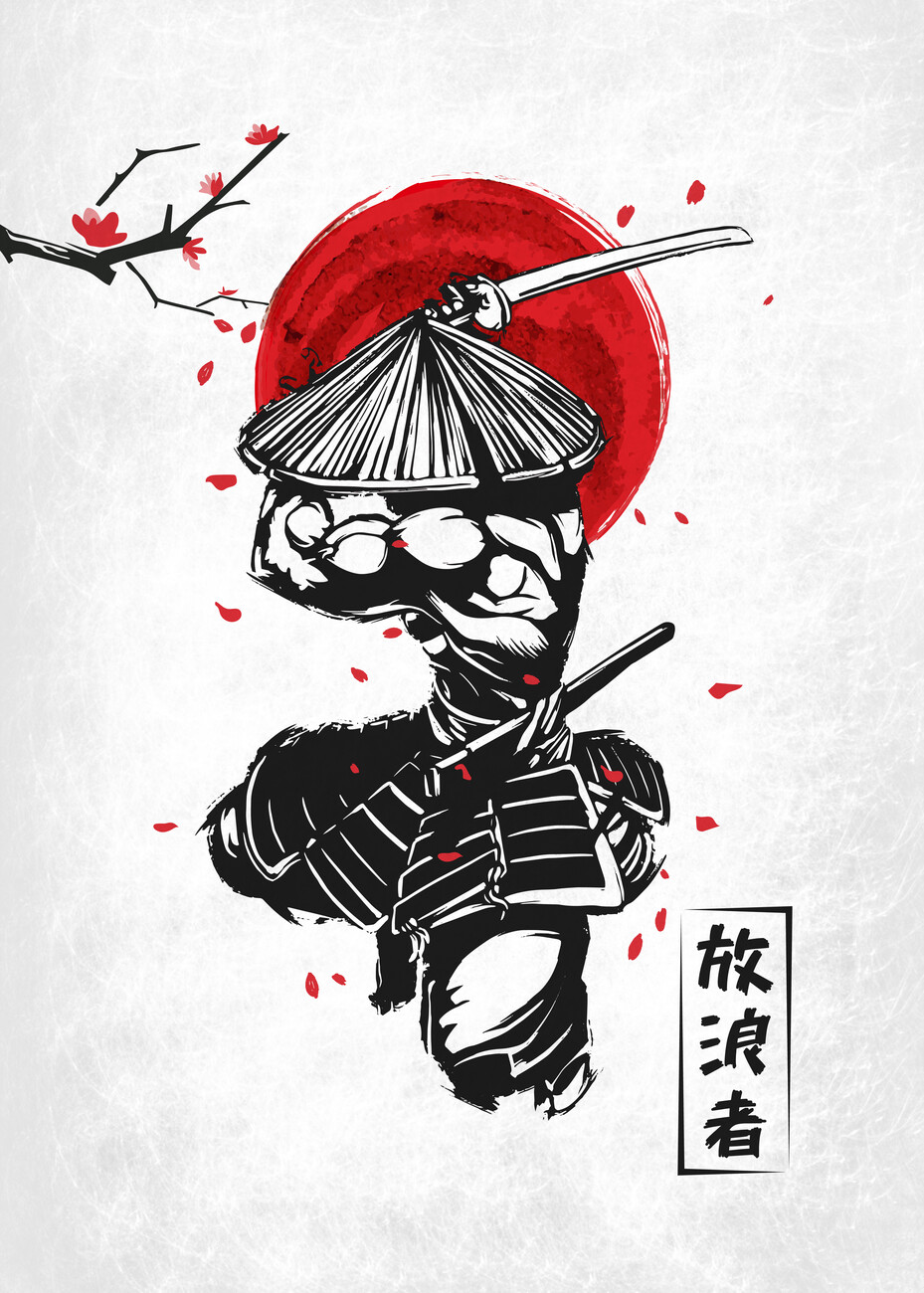 Impression d'art Samurai Warrior