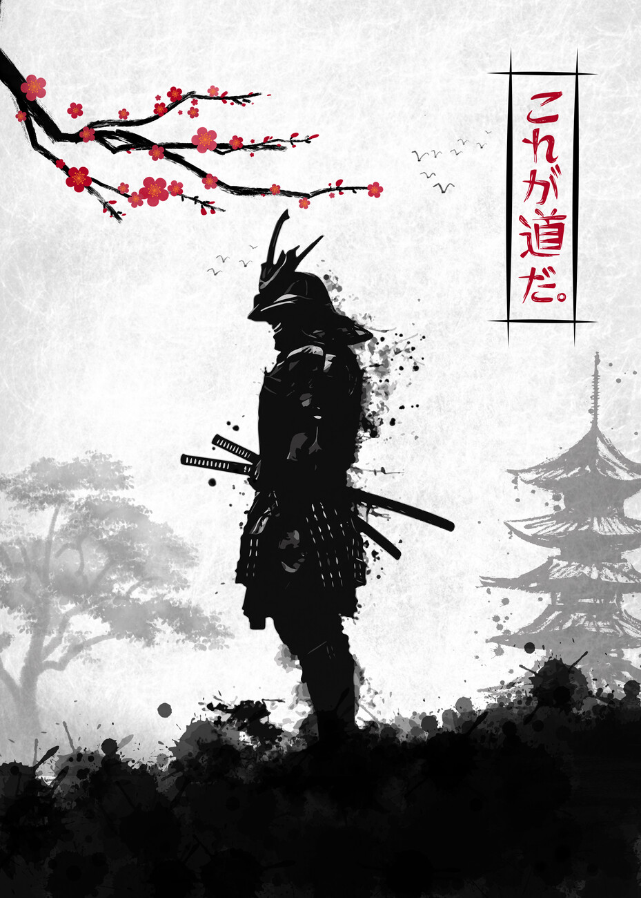 Art Poster Painting the samurai