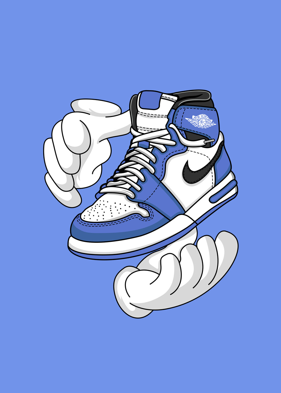 Tableau Nike Air Jordan Bleu