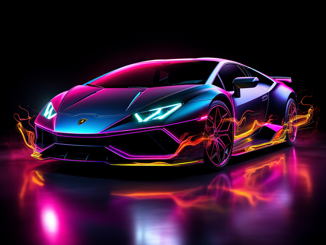 Lamborghini Sport Car Neon Sign - LED LAB CAVE