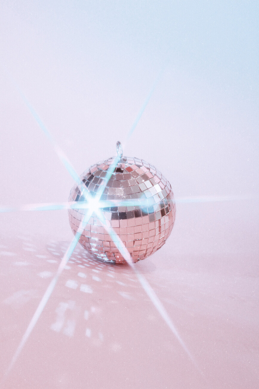 pink disco ball | Art Print