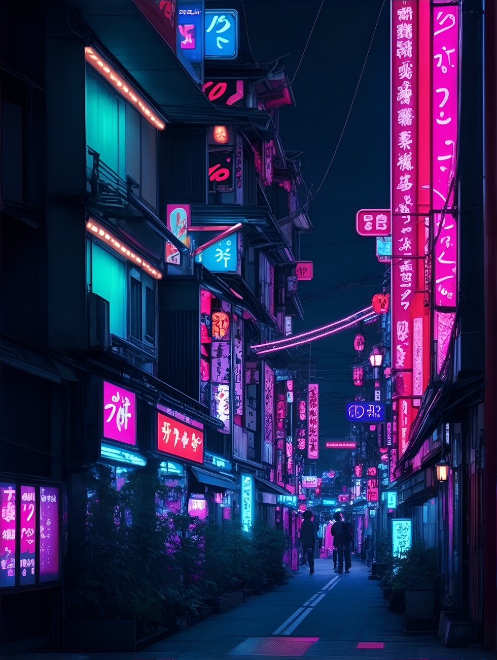 Wall Art Print | Neon city, Futuristic Japanese Cityscapes, Nagoya ...