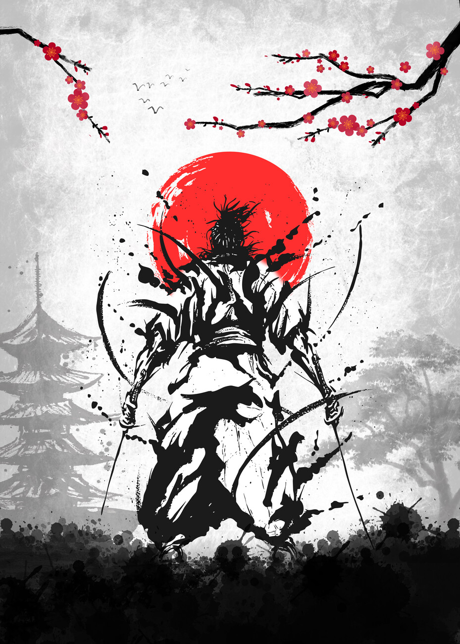 Wall Art Print Miyamoto Musashi Vagabond | Gifts & Merchandise | UKposters