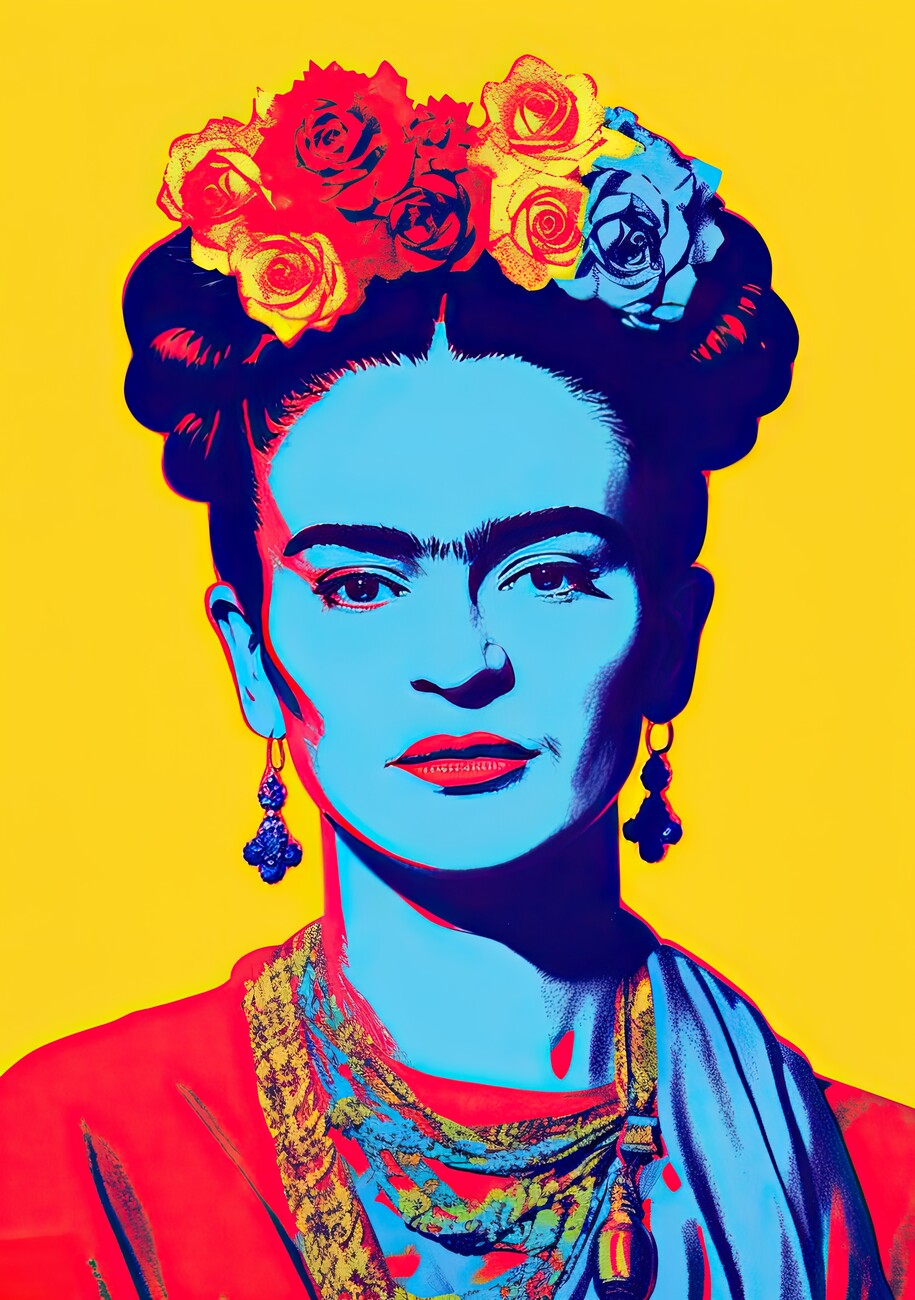 Frida Kahlo vintage art Poster