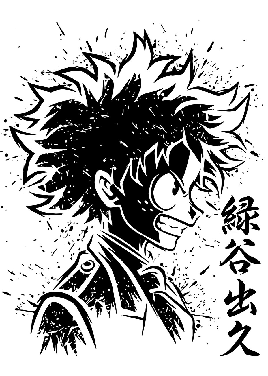 Wall Art Print Izuku Midoriya | Gifts & Merchandise | Abposters.com