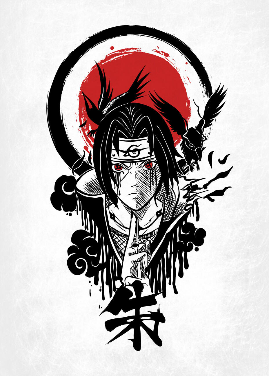 Art Poster Itachi Sharingan