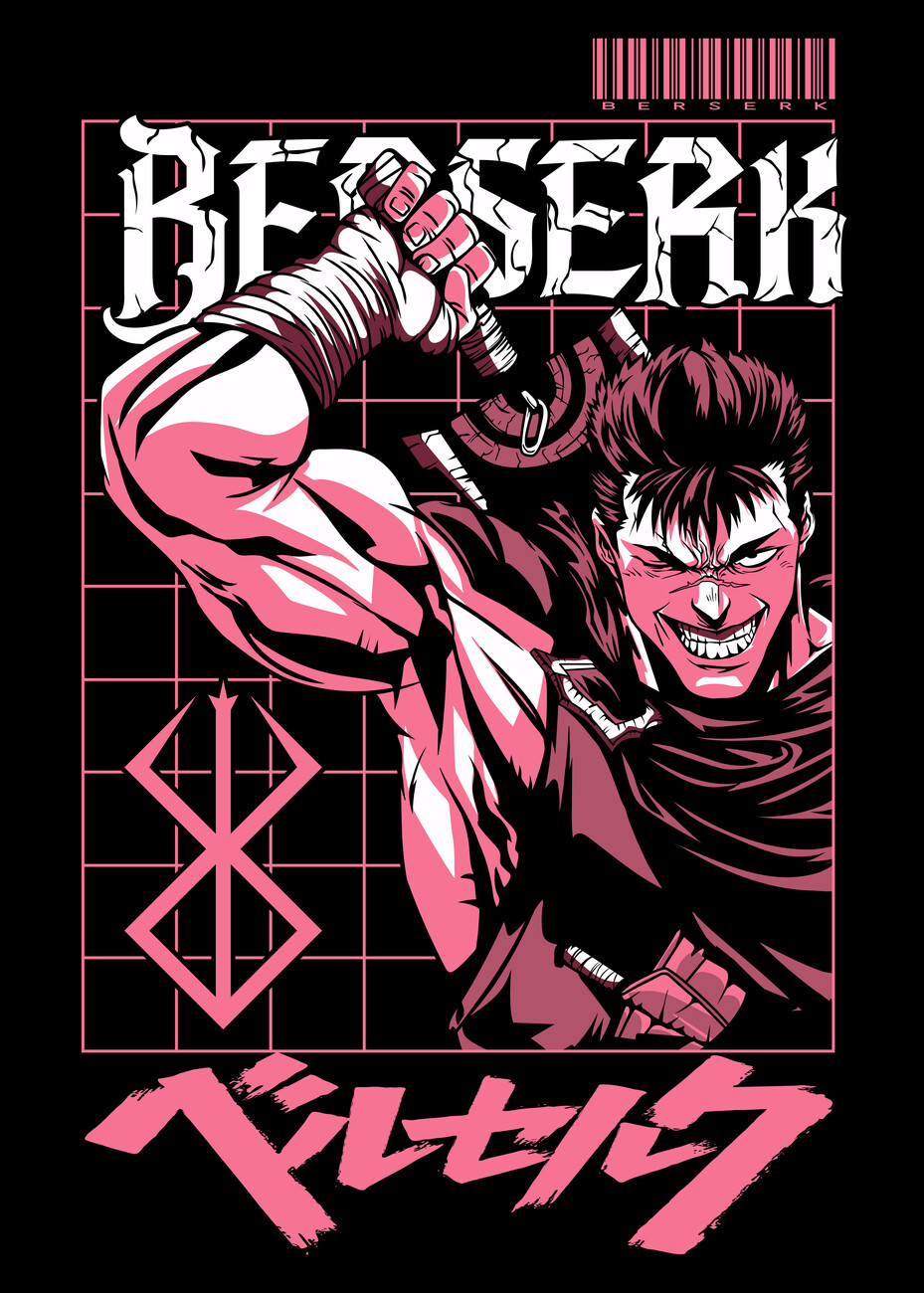 Wall Art Print Gatsu Berserk, Gifts & Merchandise