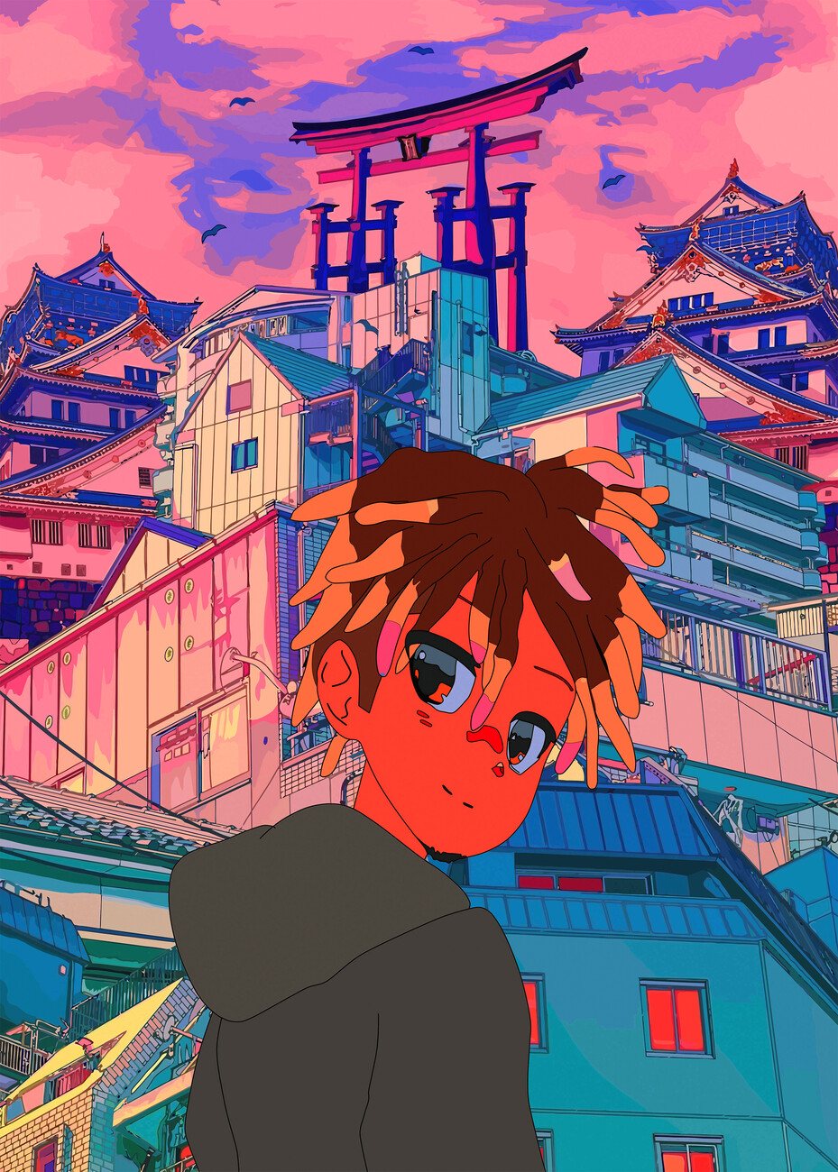 Illustration artistiques | juice wrld after in japan | Europosters