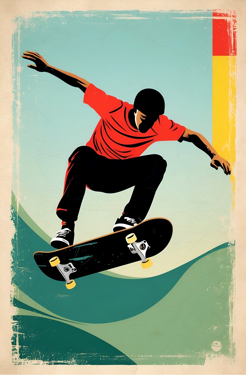 Skater Vintage For Skateboarding And Skateboarder Sport T-Shirt Skater Vintage For Skateboarding And Skateboarder Sport T-Shirt