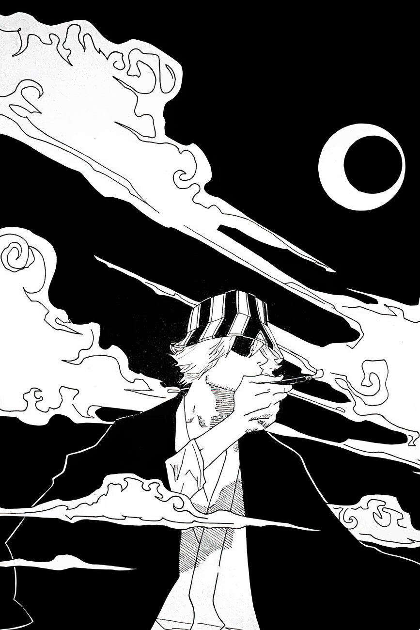 Poster Décoratif Bleach - Kisuke Urahara 40x30 Cm - Impression Papier Couché, Décoration Manga Anime, Sans Cadre