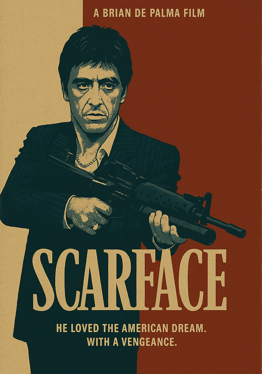 Poster, Affiche Scarface Movie en ligne 3+1 GRATUIT Europosters