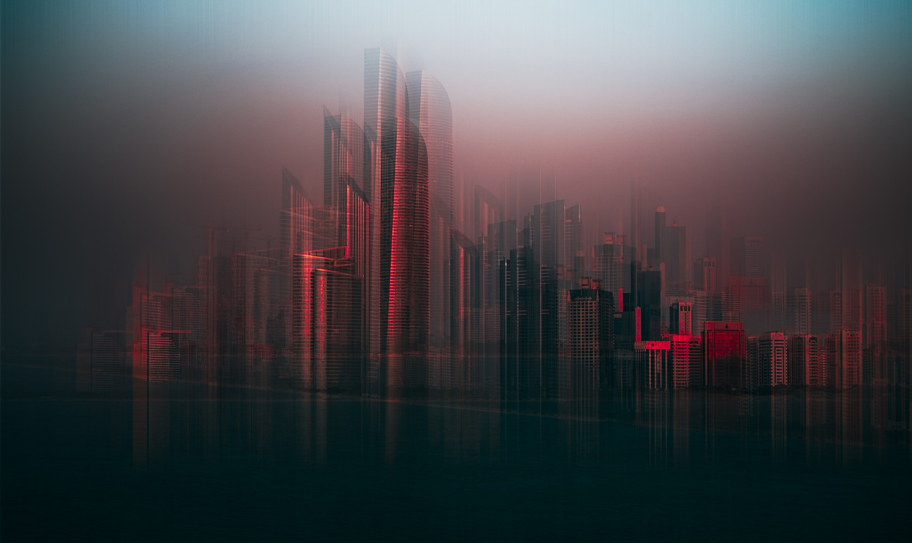Arte Fotográfica Abu Dhabi skyline