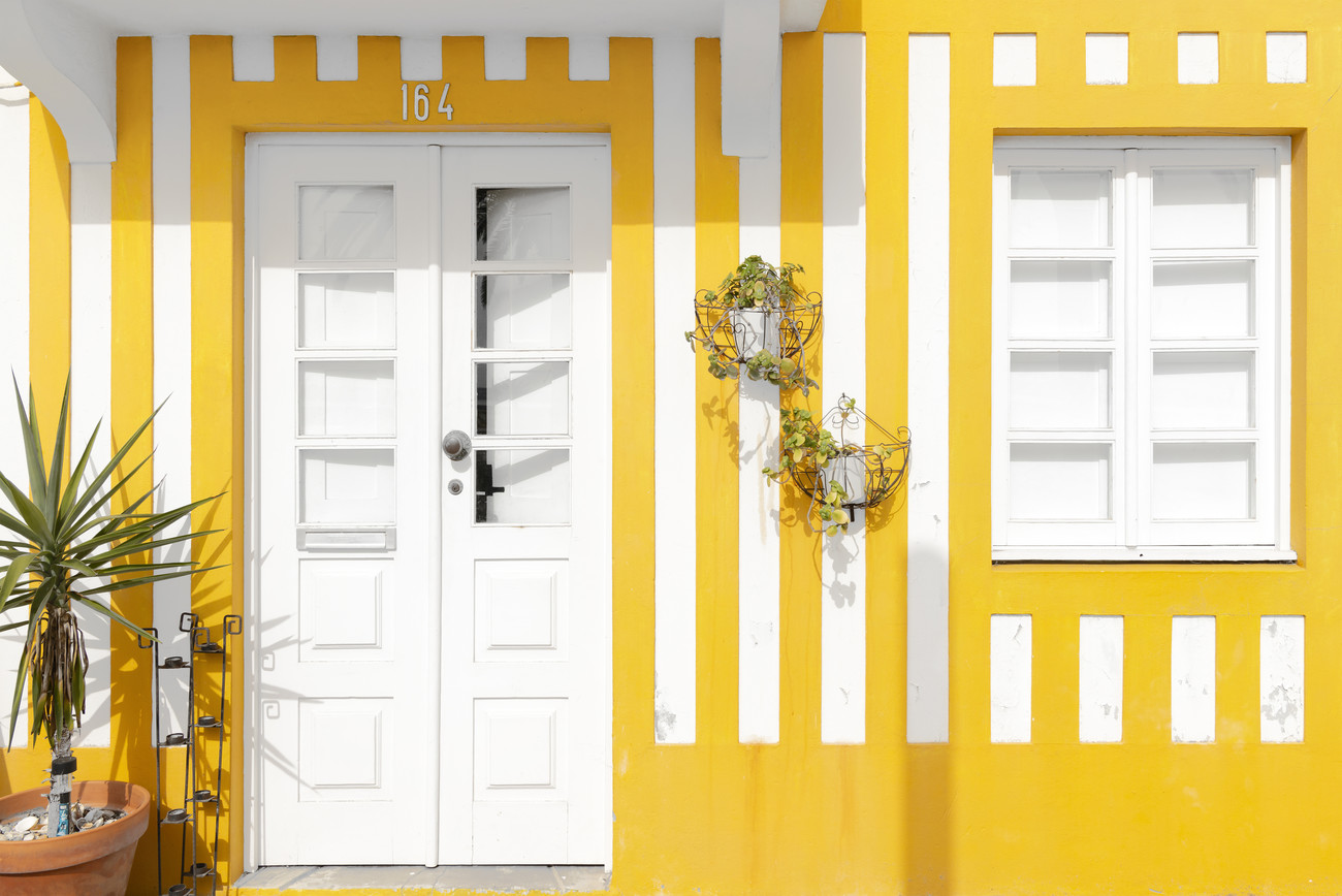 Art Photography Costa Nova Yellow Facade