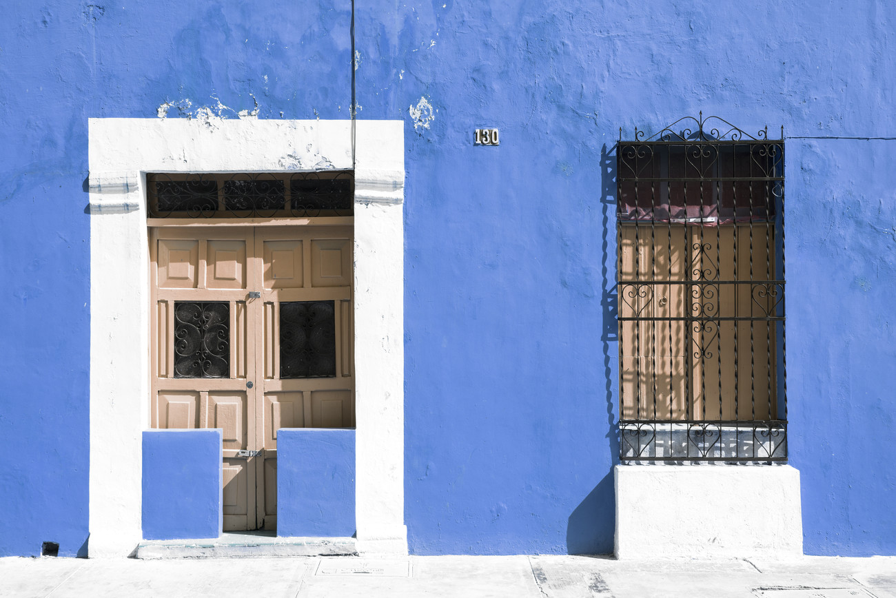 Art Photography 130 Street Campeche - Blue Wall