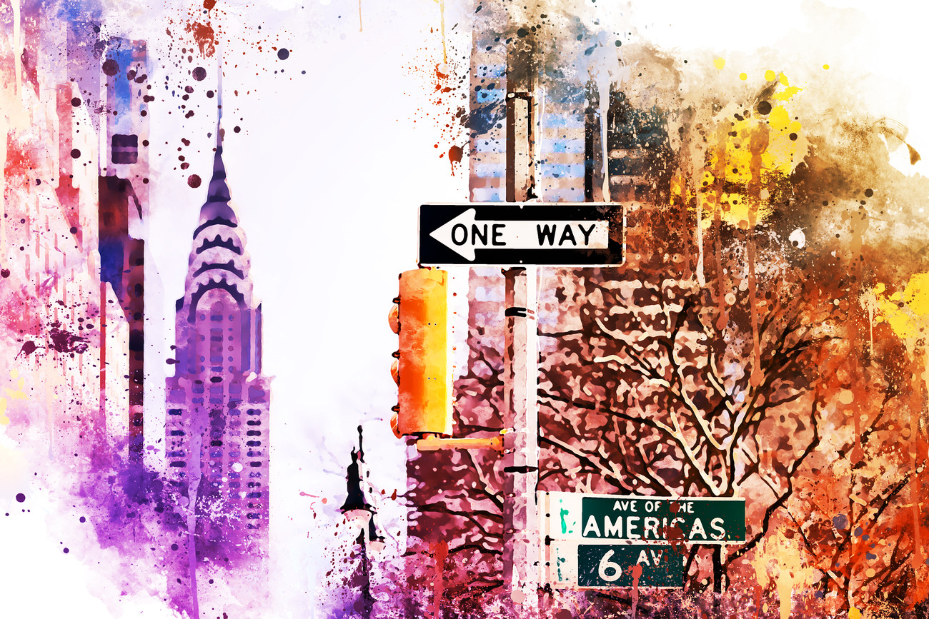 Art Photography NYC Watercolor 154