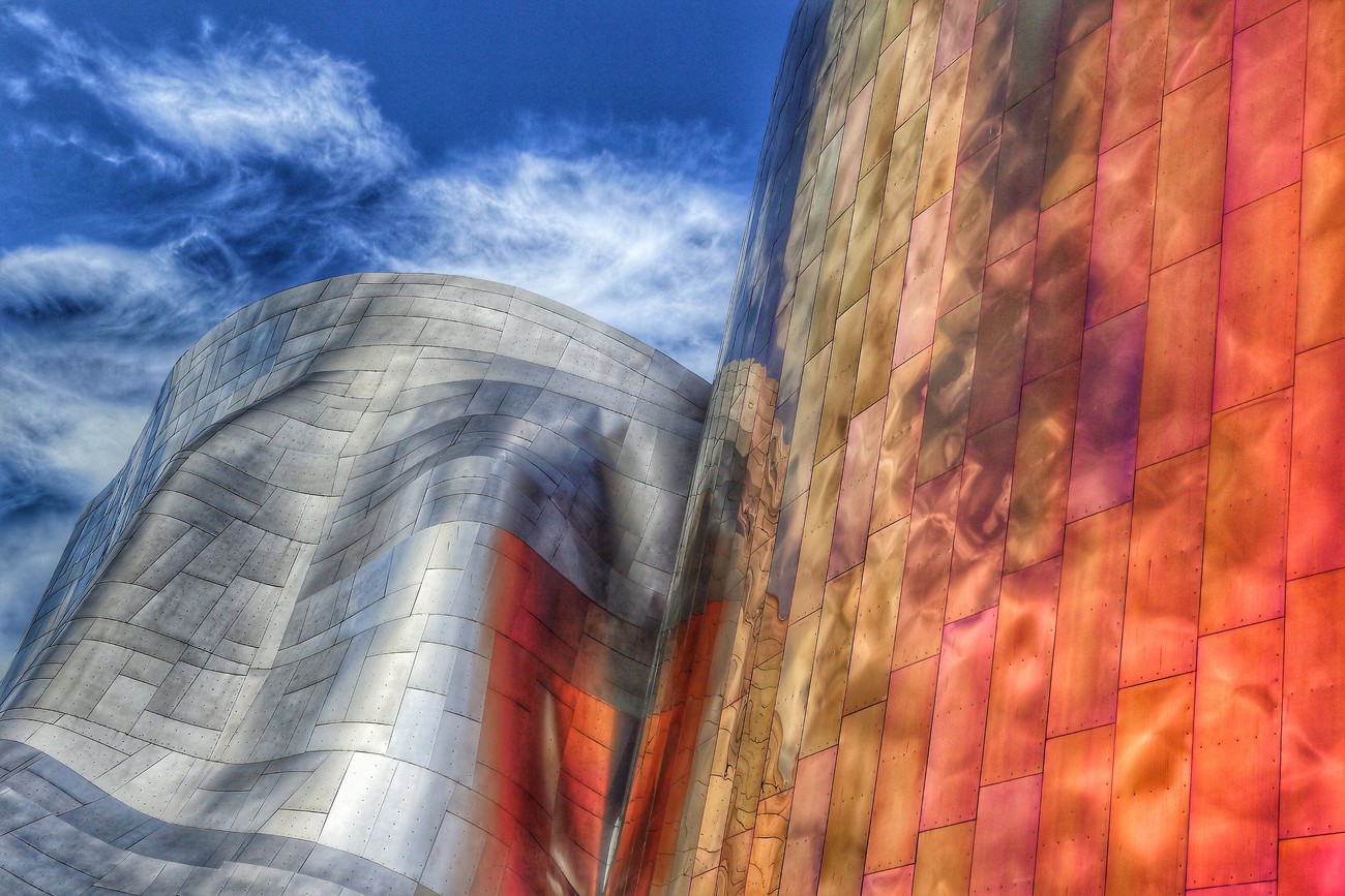 Art Photography Gehry architecture  Seattle  Washington USA