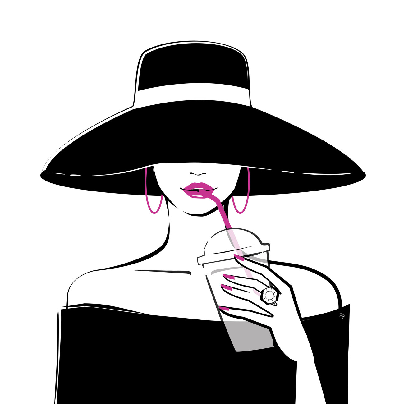 Illustration Black Hat