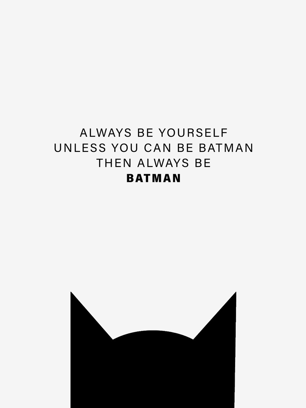 Wall Art Print Always be Batman | Gifts & Merchandise | Europosters